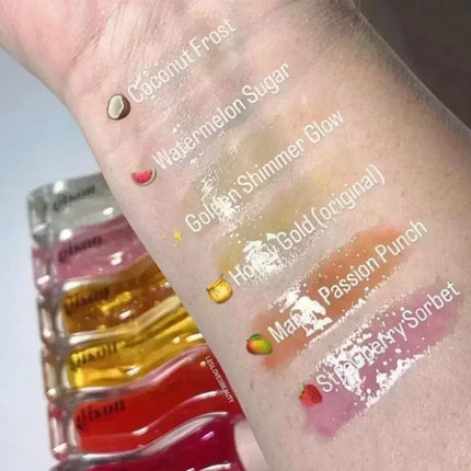 Gisou Original Moisturizing Watermelon Lip Oil Gloss Care Of The Lips Benetitnt For Lips Plumping Exfoliating Plumping Lip Balm