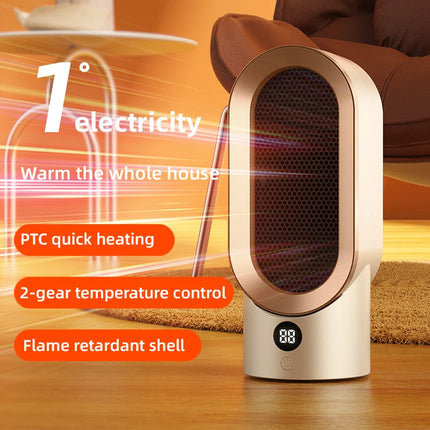 Portable Electric Fan Heater Mini Radiator Desktop Warmer Machine Heaters For Winter PTC Ceramic Heating For Home Bedroom Office