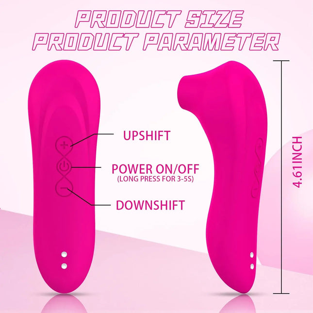 Rechargeable Waterproof Silicone Female Suction Vibrator Clitoris G-Spot Portable Adult Masturbator Massager Sex Machine