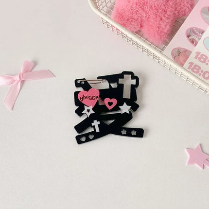 Cute Wings Shape Carabiner Keychain Portable Acrylic Keyring Hook Multifunctional Backpack Pendant Keychain Ornament