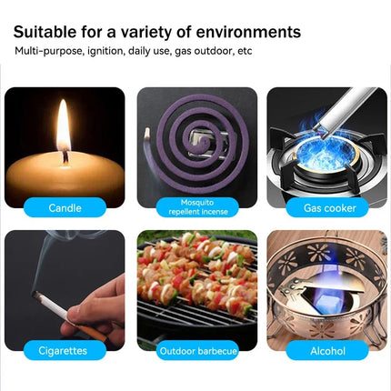 Electric Arc Ignition Windproof Pulse Flameless Plasma Ignition Candle Lighters USB Rechargeable Lighter Kitchen Outdoor BBQ