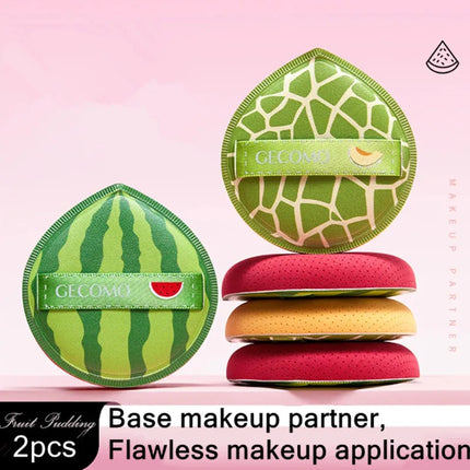 2pcs Cosmetic Puff Super Soft Sponge Air Cushion Powder Puffs Foundation Concealer Blender Applicator Dry and Wet Makeup Tools