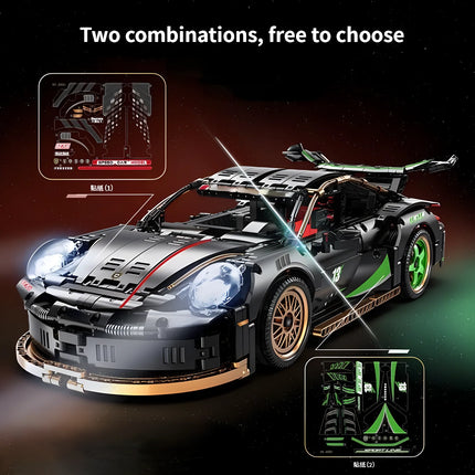 Racing Model Building Blocks Technology 1:10 DIY Supercar building blocks Puzzle Toys for Children Adult Gift (1880+ pellets)