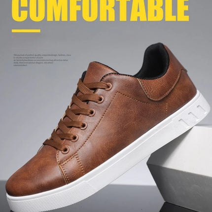 Casual Shoes Loafers British Leather Sneakers Flats Shoes Classic Men Leather Shoes Spring Summer New Trendy All-match Platform