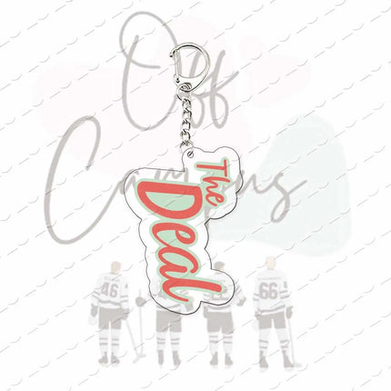 TV Show Off Campus K Keychain Bag Charm Elle Kennedy Garrett Graham Hockey Acrylic Keyrings Pendant Chain Fans Friends Gifts