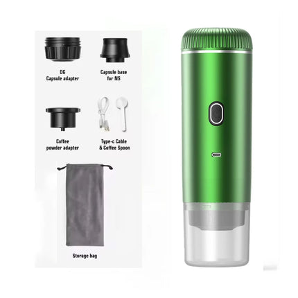 Portable Espresso Machine for TravelTravel Coffee Maker 20-Bar Extraction Compatible with Ground Coffee & NS Capsule