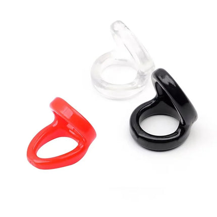 Thick Dual Cock Ring for Penis & Testicles Scrotum,Silicone Cock Rings,Double Loop Cockring,Penis Ring Adult Sex Toys for Men