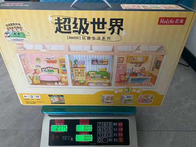 New arrival DWZ05 Fun Life Series Toys  Assembled Plastic Building Block DIY Miniature House