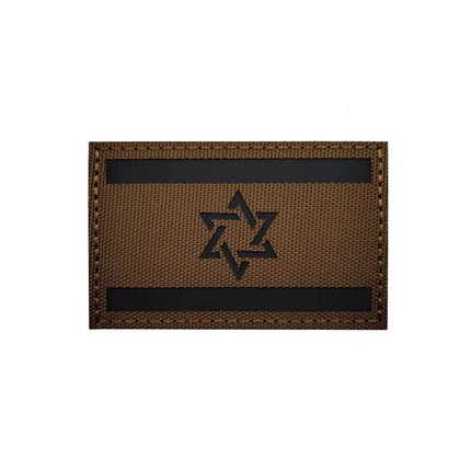Israeli National Flag Reflective Patches Embroideried Military Uniform Armband Tactical Morale Embroidery Badge Israel Patches