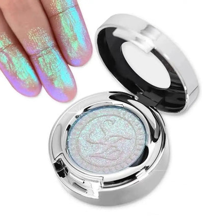 4Colors Galaxy Chameleon Monochrome Eye Shadow Flash Long-Lasting Spotflash Highlight Eyeshadow Pearlescent Silky