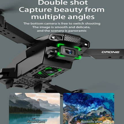 2026 New Mini Drone 4K Dron Wifi Fpv Drones Wide-Angle Hd Dual-Camera Follow Quadcopter Helicopter Airplane Toys for Boys Gifts