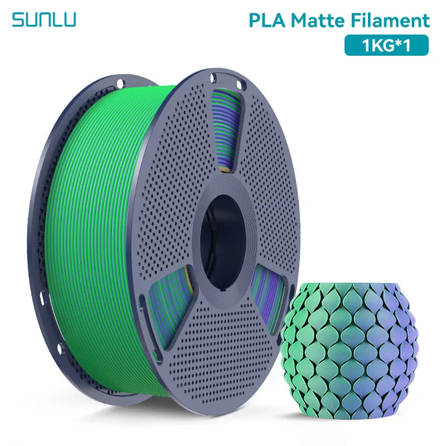 SUNLU 1KG Dual Color Matte 3D Printer Filament 1.75mm 1kg +/- 0.02mm PLA Matte Filament Fit Most FDM 3D Printer & 3D Pen