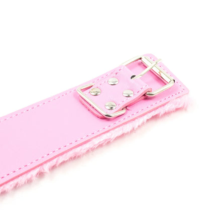 Bdsm Collar Leather And Leash Plush Bondage Sex Necklace Fluffy SM Toys Restraints Sex Toys For Women Couples Adults Games