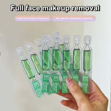 2ml*10Pcs Camellia Natural Plant Makeup Remover Three-in-one Oil Eye Lip And Face Cleansing Oil Travel Portable Single Packaging