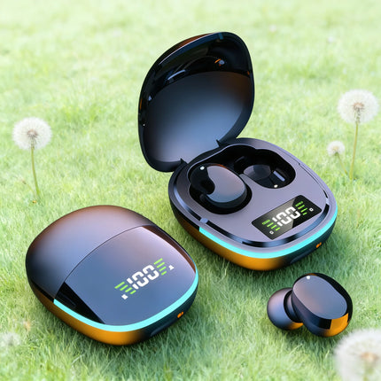 TWS Fone Bluetooth Headphones with Mic LED Display in-ear Earbuds Wireless Bluetooth Headset Noise Cancelling Earphone for phone