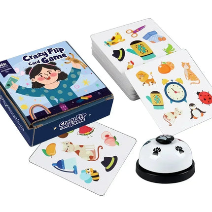1-8pcs Memory Matching Crazy Cards Toy Parent-child Interactive Cognition Games Early Educational Montessori Logical Thinking