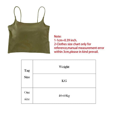 New Women's Tank Tops: Sexy Hollow Back Camisole with Chest Pad, Summer Basic Elastic Tank Top, One-Piece Vest, Casual Short Crop Tops