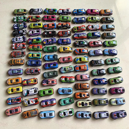 12pcs Alloy Racing Cars Model Toy Children Mini Iron Sheet Car Set Rebound Car Metal Alloy Cars Toys for Kids Boys Birthday Gift