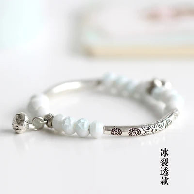 Women's Ceramic hand made DIY Bracelets Artware Retro bracelet for woman girl gift Fashion Jewelery wholesale #1555