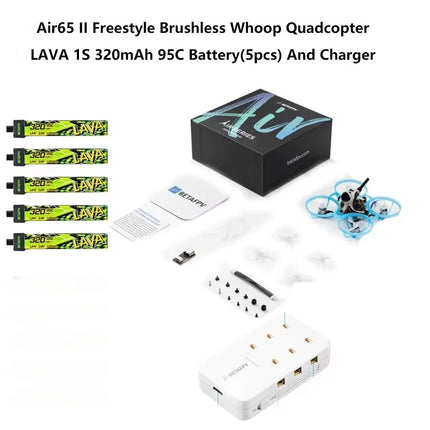 BETAFPV Air65 II Matrix FC 5in1 V2 Brushless Whoop Quadcopter For LAVA 1S II 320mAh Battery/Champion/Racing/Freestyle Drone NEW