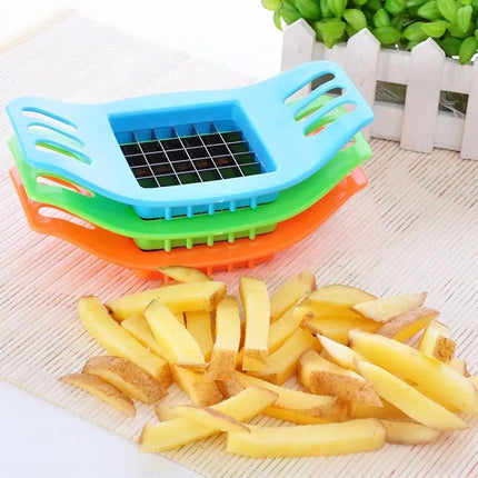 1 Pcs Stainless Steel Potato Fries Cutter Multifunctional Vegetable Slicer Masher Home Kitchen Cooking Gadget Tools