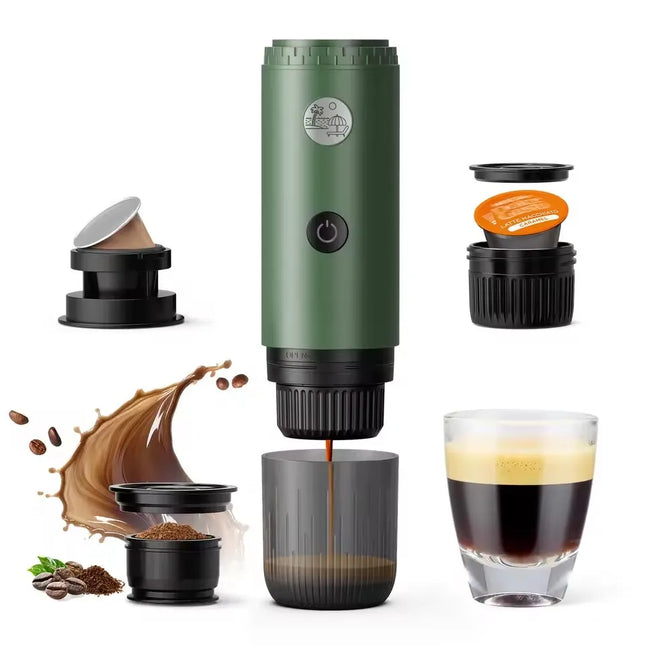 Zai xiao Portable Espresso Machine 3-in-1 Travel Coffee Maker for Camping Hiking Office Self-Heating with USB-C