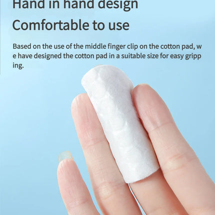 Round 100pcs/300pcs Cosmetic Cotton Pads Triple Sandwich Water-saving Wet Disposable Skin Care Pouch Makeup Remover Cotton Pads