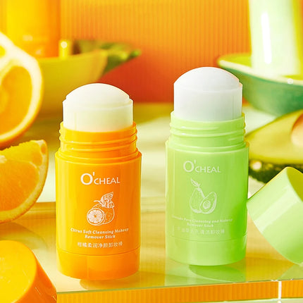 Avocado Citrus Makeup Remover Stick Portable Deep Cleansing Pore Cream Stick Remover Balm makeup Facial Skin Care Cosmetics