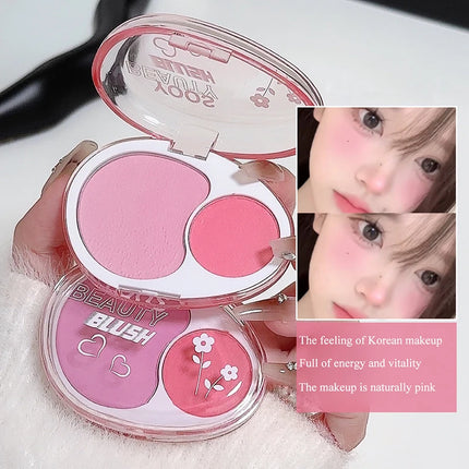 Blush Powder Palette Natural Matte Brighten  Potato Mud Milk Peach Pink Purple Apricot Rubores Rouge Korean Dupes Blusher Makeup