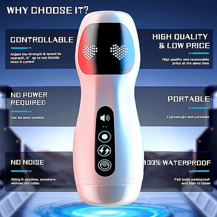 Male Masturbation Cup Automatic Sucking Vibration Oral Sex Real Vagina Blowjob Machine Adult Sex Shop Electric Vibrator