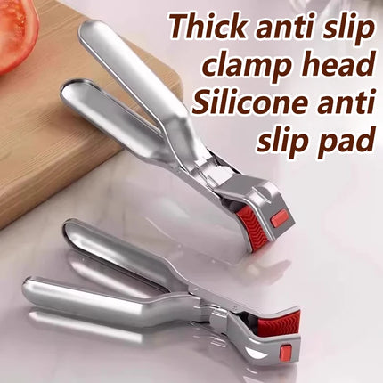 1pcs Anti-scalding Clip Hot Bowl Holder Dish Clamp Pot Pan Gripper Clip Air Fryer Dish Plate Retriever Tongs Kitchen Supplies