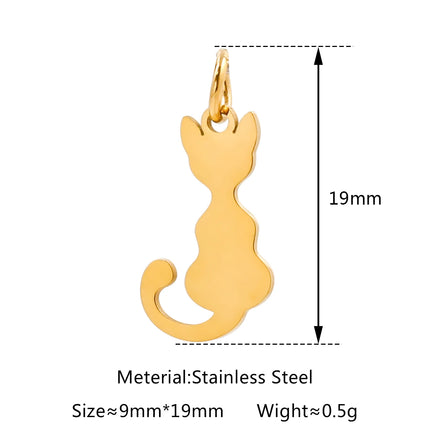 5pcs/Lot Stainless Steel Hollow Animal Cat Or Dog Claw Charm For DIY Necklace Bracelet Earrings Jewelry Accessories Pendants