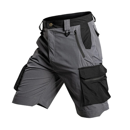 3-2-1Pcs Outdoor Training Work Shorts Men Multi-Pocket Tactical Cargo Pants Summer Thin Waterproof Quick Dry Climbing Shorts
