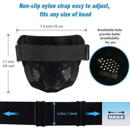 Cycling Colorful Goggles Motorcycle Skull Mask Riding Windproof Full Face Mask Paintball Game Tactical Protective Helmet Mask