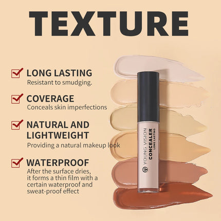 YOUNG VISION Matte Finish Soft-Focus Concealer Brightens complexion Waterproof Contouring concealer for sculpted definition