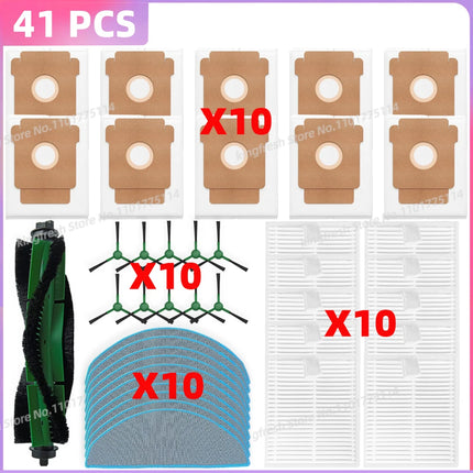 Fit For iRobot Roomba Combo Essential/ 2 Essential, Vac 2 Essential, 104 / 105 Combo Parts Main Brush Dust Bag Filter Mop Cloth