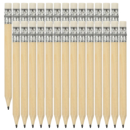 35/100pcs Short Wood Pencils With Eraser Golf Pencils Golf Pocket Pencil For Drawing Writing Small Log Pencil 10cm