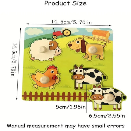 Baby Montessori Puzzles Wooden Toys for Children 1 2 3 Years Educational Learning Kids Games Child Birthday Gifts
