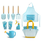 Blue-9Pcs Set Wood