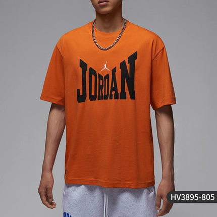 Nike genuine JORDAN men's sports and leisure breathable printed short sleeved shirt HV3895-805