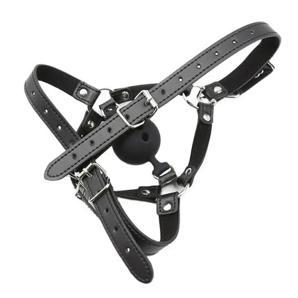 Couples Cosplay Open Mouth Gag BDSM Bondage Restraints Breathable Ring Harness Strap Fetish Silicone Gag Ball Sex Toys For Women