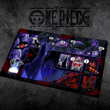 60*35cm Anime One Piece OPCG GAME Card PlayMat Comic Series New Four Emperors Teach Shankusu Buggy Luffy Chopper Collection Toys