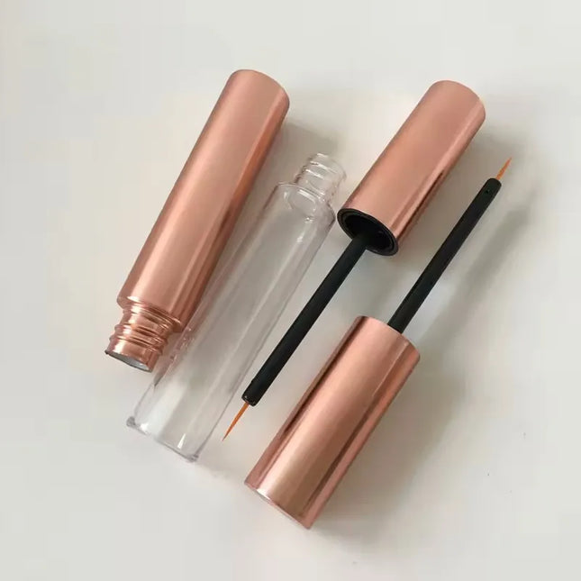 10/30/50/100pcs Empty 10ml Mascara Tubes Matte Rose Gold /Clear Tube Eyeliner/ Eyelash Growth Liquid Tube Makeup Tool Wholesale