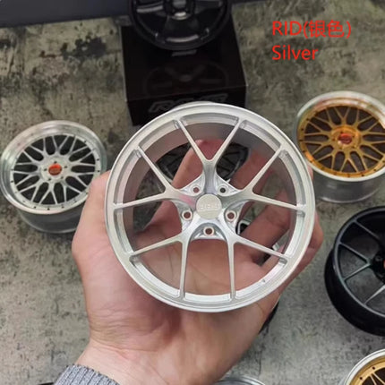 Wheel Model Car Ornaments RAYS Metal Wheel RID Aluminum Alloy Simulation Forging Wheel Modification Creative Desktop Toy