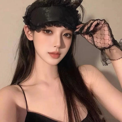 Sexy Lace Eye Mask Blindfold Handcuff Suit Couple Exotic Accessories Restraint Adult Games Flirting Outfits Accessories Sex Toy