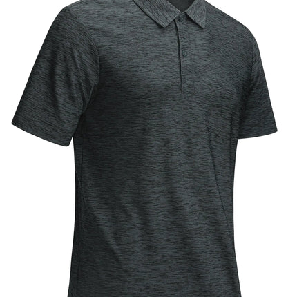 TACVASEN Mens Summer Casual Polo Lightweight Dry Fit Golf Shirts Moisture Wicking Sports Polo Shirt Workout Tees Work Shirts