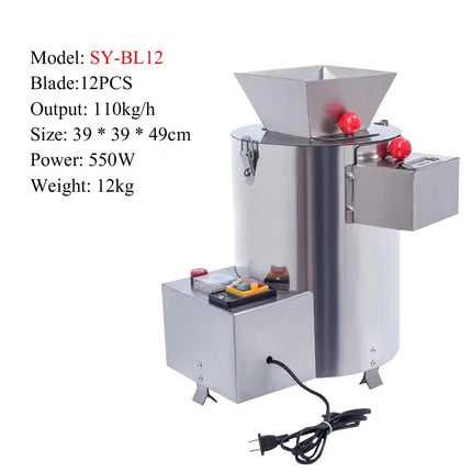 PBOBP 550w Commercial Automatic Chestnut Peeling Machine 10 Blade Household Chestnut Peeler 220V Chestnuts Sheller