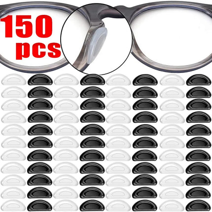 Silicone Non-slip Nose Pads D-shaped Solid Color Glasses Nose Support Long Lasting Eyeglasses Nasal Holder Eyewear Accessories