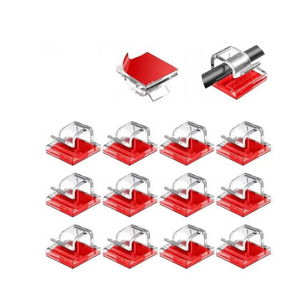 50PCS Cable Organizer Clips Wall Mounted USB Charging Data Line Bobbin Winder Cord Holder Wire Manager Cable Management Hook
