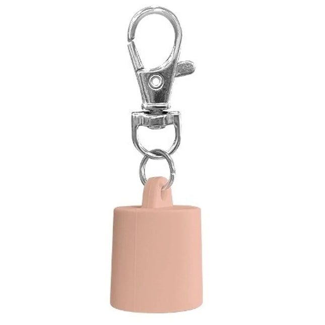 New Silicone Lip Balm Keychain Cap Makeup Tool Accessories Key Ring Lipstick Storage Cap Bag Pendant Lip Gloss Keychain Cap